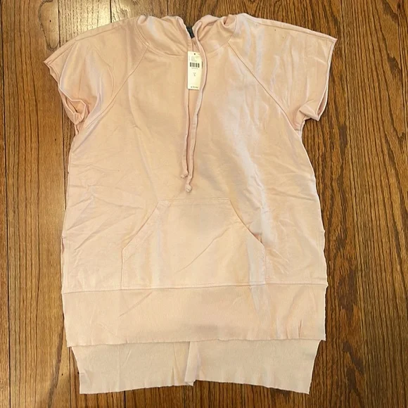 Anthropologie Pink Hooded Tunic, small - Picture 2 of 10